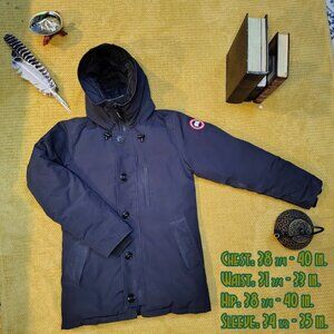 Men's Canada Goose Navy Chateau Parka (Discontinued Style) — Medium